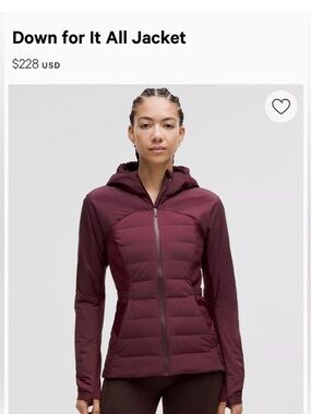 🍋 Lululemon Down For It All Jacket